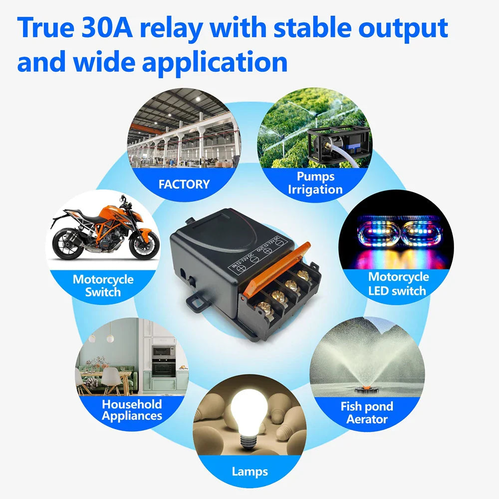 Lisslune | Signal Receiver Wireless Remote Control Switch Relay