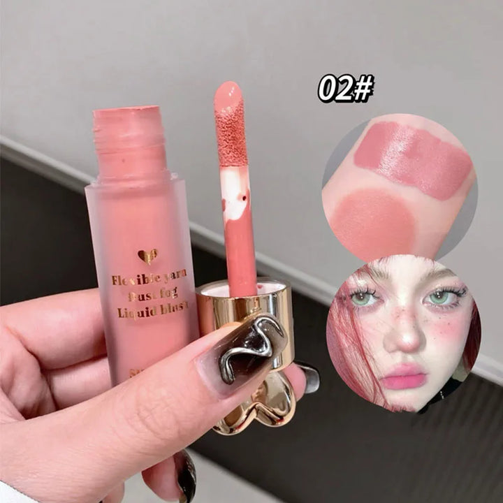 Rynx | Sweet monochrome soft fog liquid blush natural cheek color tinted blush milk strawberry face blusher rouge Korean makeup cosmetics