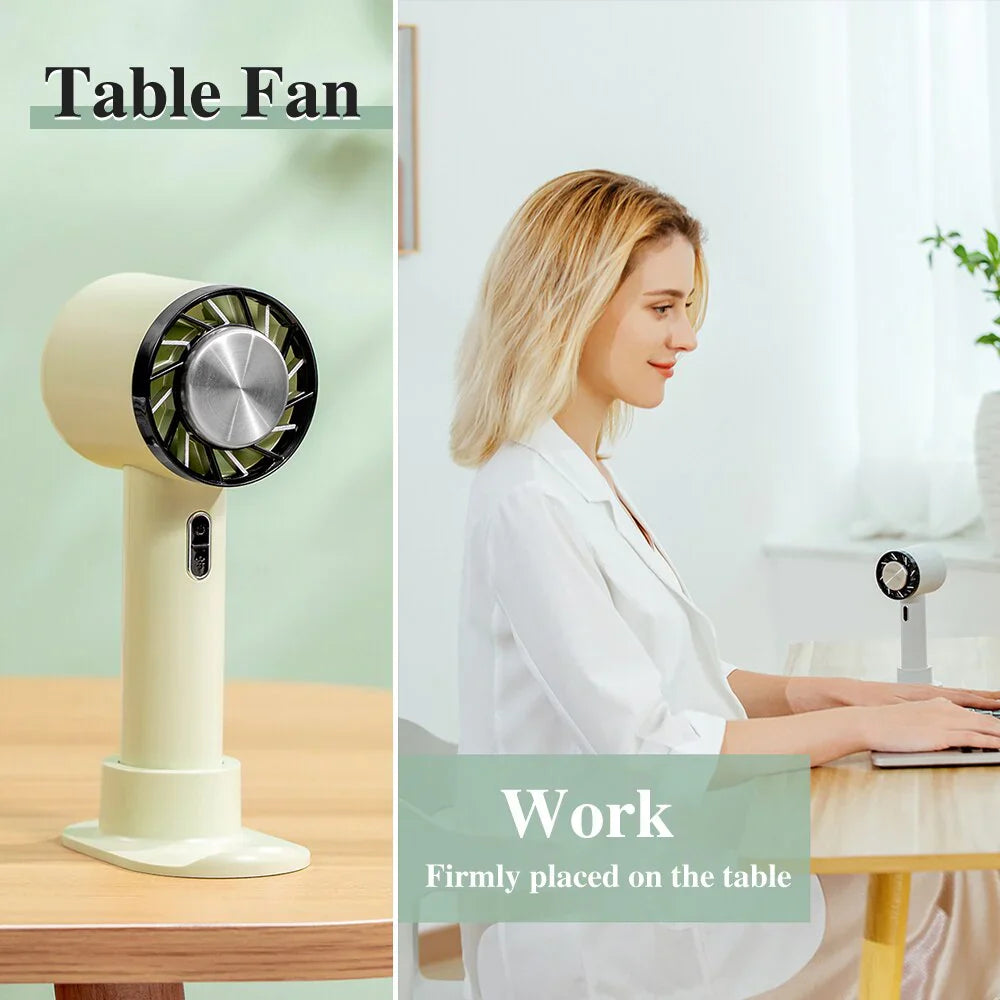 Lisslune | Portable Air Conditioner Cooling Fan | Compact, Lightweight & Ideal for Home, Office & Outdoor Use | Portable Handheld Fans