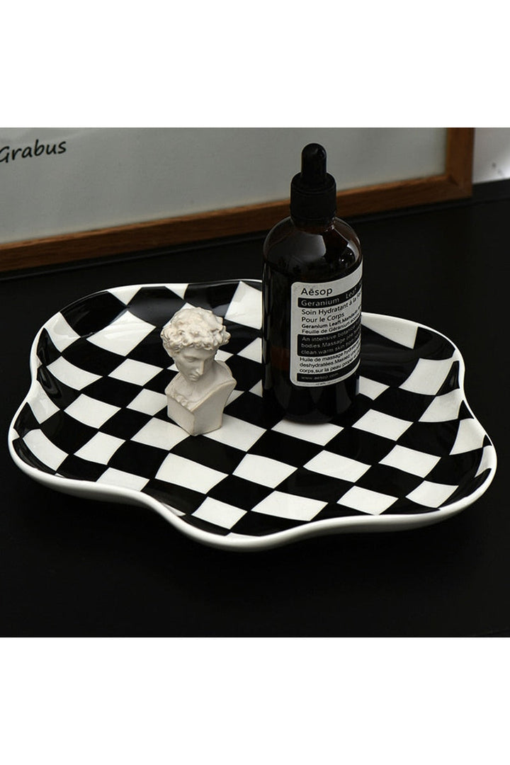 Lisslune | Ceramic chessboard plate