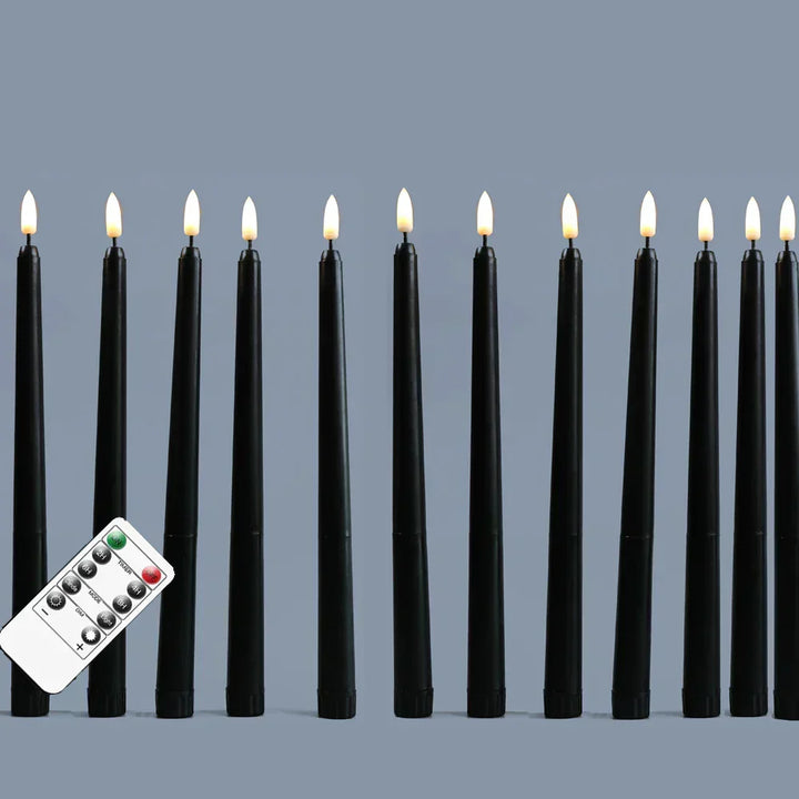 Lisslune | Frendorf - Black LED tealights without flame with remote control for an unforgettable atmosphere