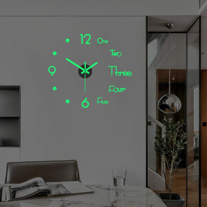 Lisslune | 3D Luminous Silent Wall Clock
