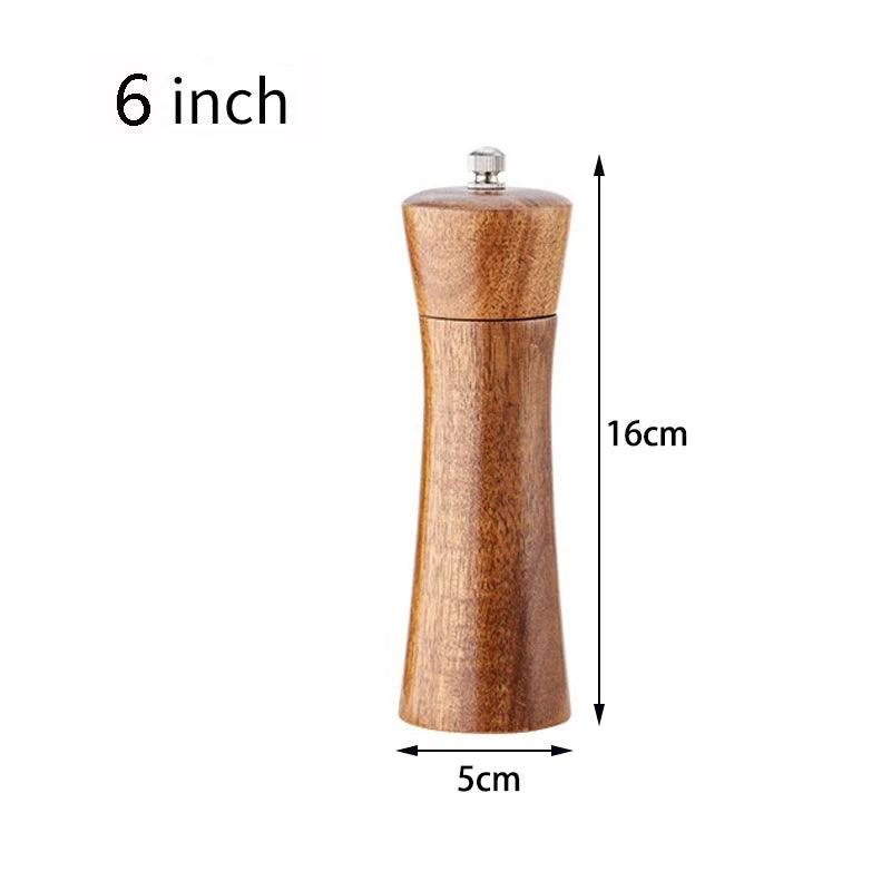 Lisslune | Elegant adjustable salt and pepper mill set made of solid wood for outdoor dining