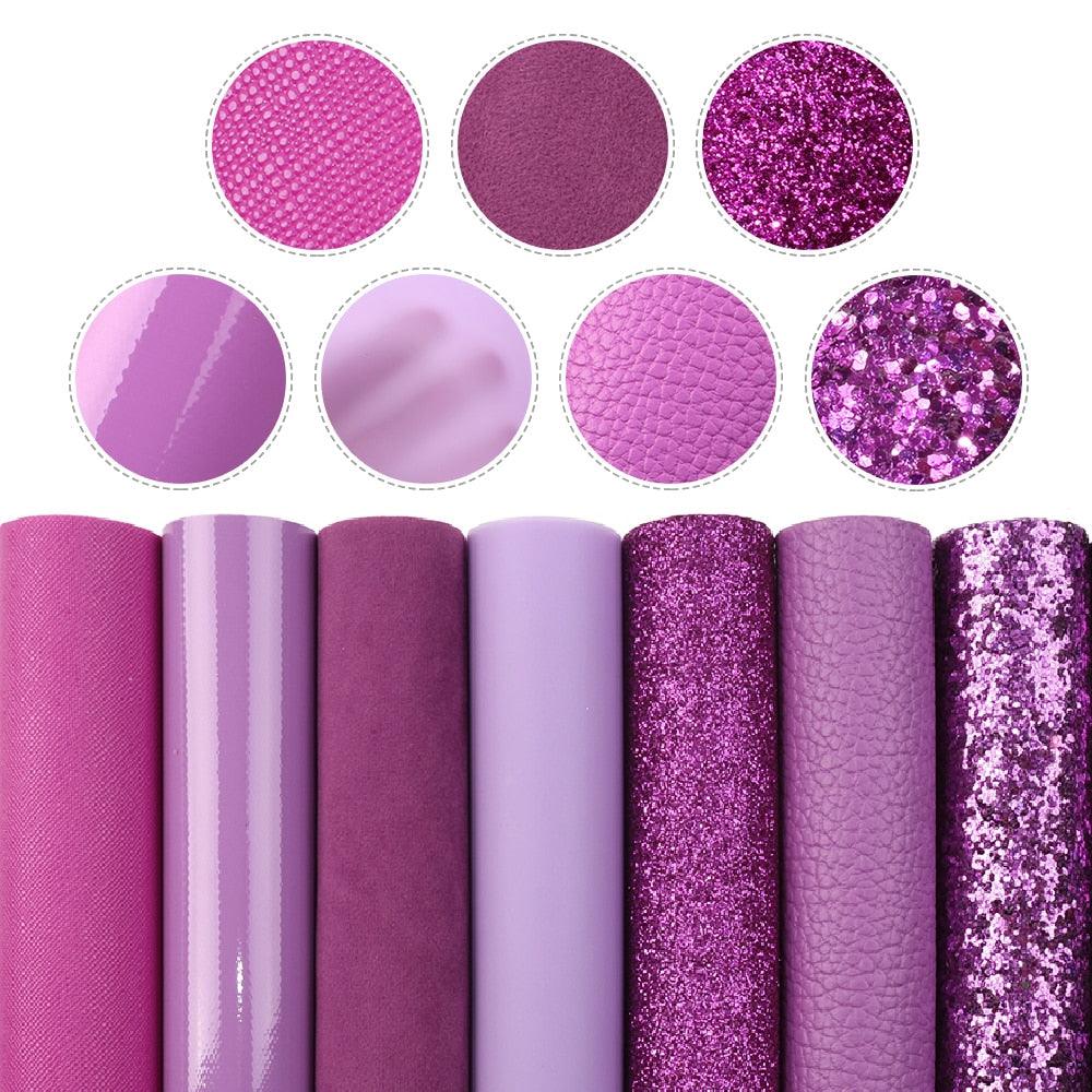 Lisslune | Elegant fish scale dot faux leather craft kit for creative projects