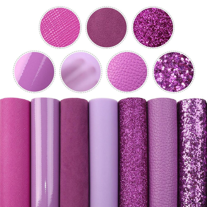Lisslune | Elegant fish scale dot faux leather craft kit for creative projects
