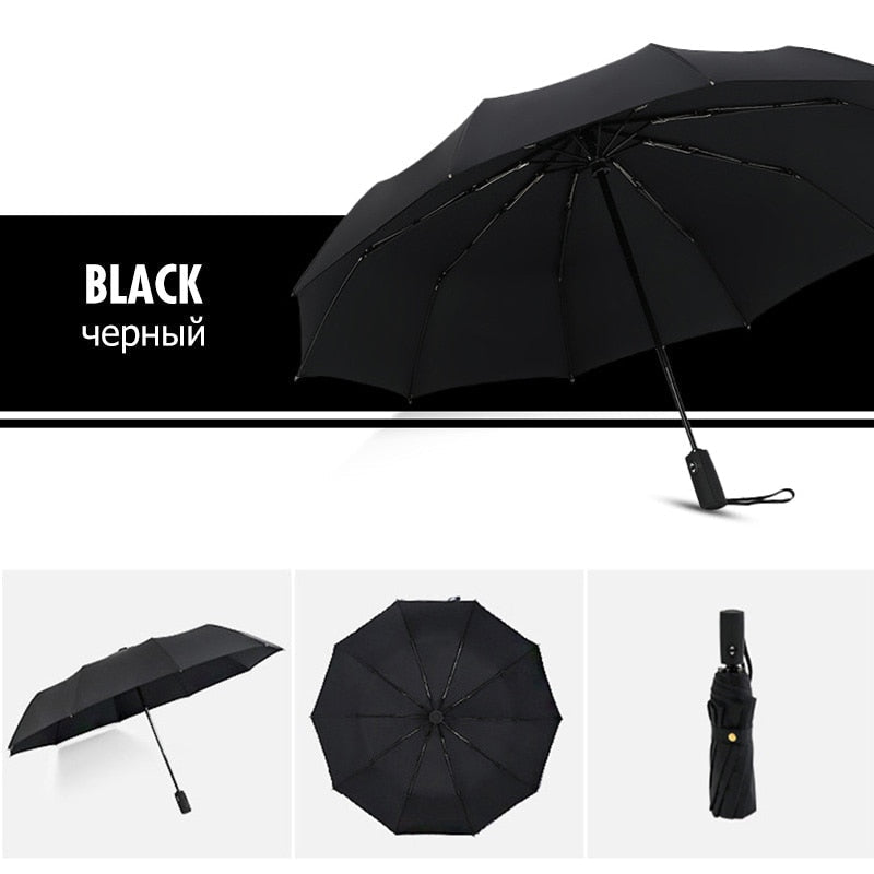 Lisslune | StormShield Automatic Umbrella – Windproof Storm Umbrella with Reversed Closing Mechanism