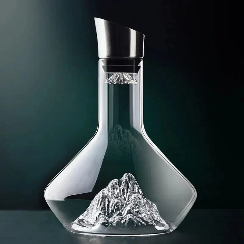 Lisslune | 1500ml Iceberg Decanter Creative lead-free crystal material luxury high-quality home red wine wine distributor decanter wine jug