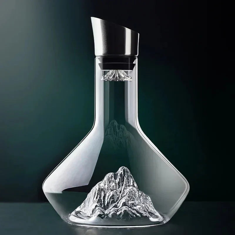 Lisslune | 1500ml Iceberg Decanter Creative Lead-Free Crystal Material Luxury High-Quality Home Red Wine Distributor Decanter Wine Jug