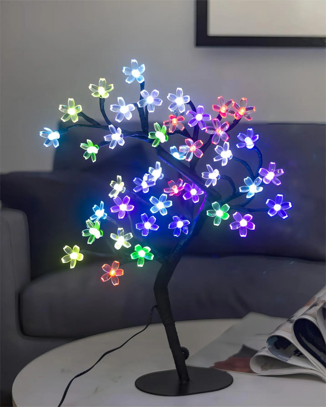 Rynx | Cherry Blossom Tree Light, 17 inch 40LED Illuminated Table Decoration Artificial Flower Bonsai Tree Lamp USB Powered Gifts for Home Decor