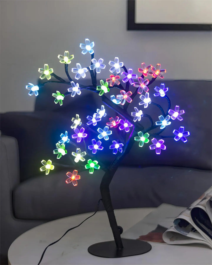 Rynx | Cherry Blossom Tree Light, 17 inch 40LED Illuminated Table Decoration Artificial Flower Bonsai Tree Lamp USB Powered Gifts for Home Decor