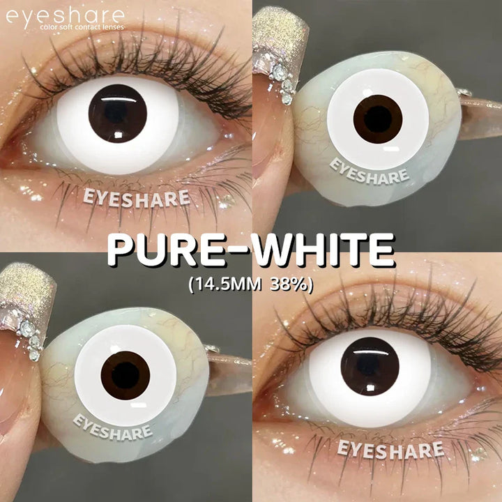 Rynx | Halloween lenses cosplay colors contact lenses for the eyes 1 pair black eye lens colored contact lenses white contact lenses blue lenses