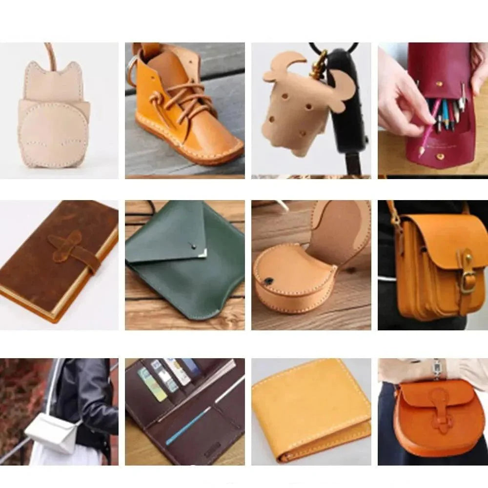 Lisslune | Premium French Full Grain Leather Craft Kit - Exquisite Cowhide from France