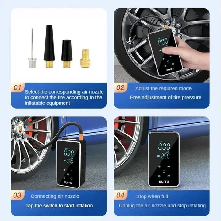 Lisslune | Portable Electric Air Pump with Touchscreen
