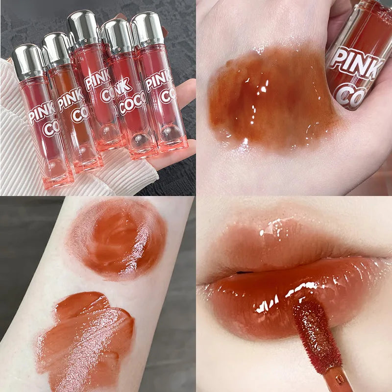 Rynx | Mirror Water Lip Gloss Lip Glass Moisture Liquid Lipstick Clear Shade Makeup Korean Lip Balm Women Cosmetics