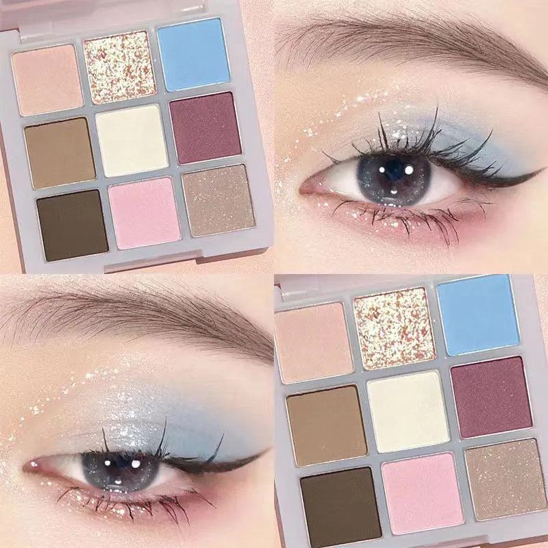 Rynx | 20/9 Colors Peach Blossom Eyeshadow Palette Glitter Cream Shimmer Shine Waterproof Korean Palette Natural Matte Eye Pigments