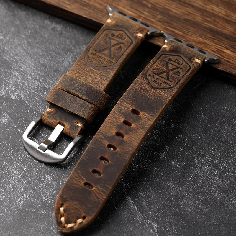 Lisslune | Handcrafted leather cowhide Apple Watch band