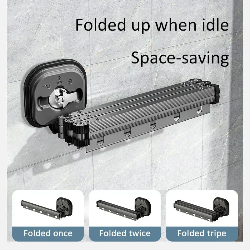 Lisslune | WallDry Flex – Foldable Wall-Mounted Clothes Dryer for Space-Saving Laundry