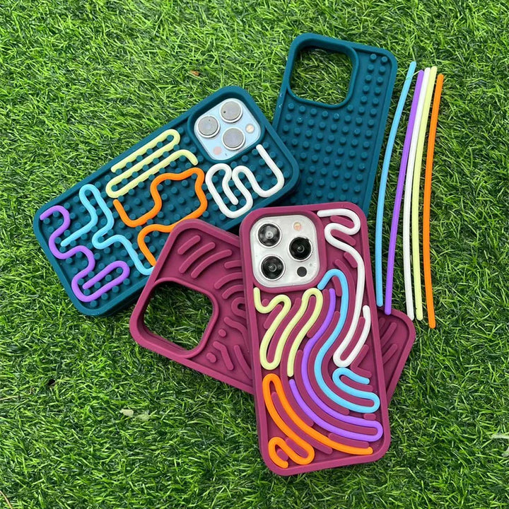Rynx | Funny DIY Pattern Phone Case for iPhone 15 Pro 12 13 14 Pro Max Cover Shockproof Silicone Cases for Apple 14pro 16 Cute Funda