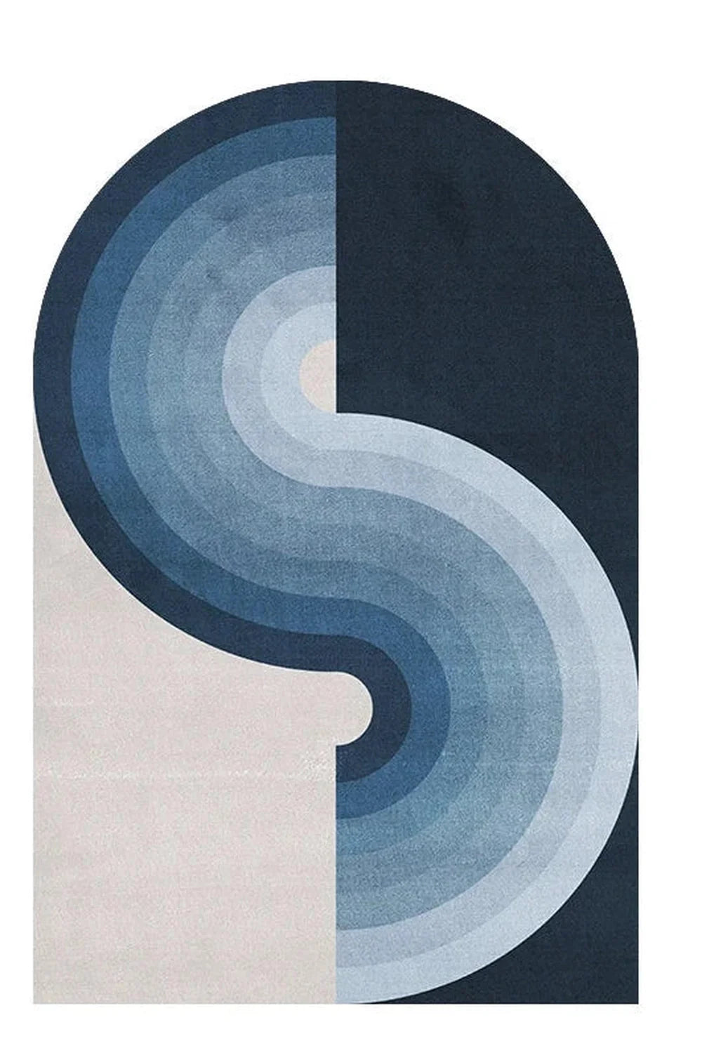 Lisslune | Waves geometric rug