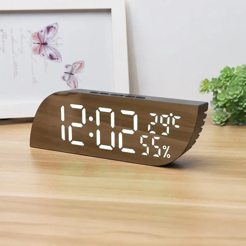 Lisslune | LED Digital Alarm Clock with Dual Display & Unlimited Snooze