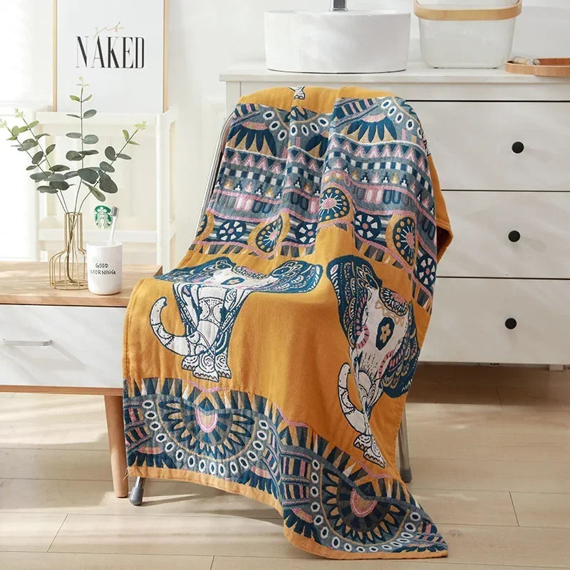 Lisslune | botanical print blanket
