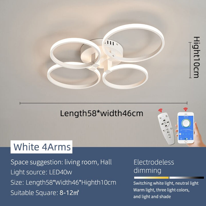 Lisslune | Modern Art Shapes Smart Home LED Chandelier