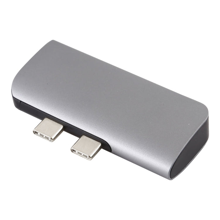 Lisslune | Double USB-C / Type-C to PD Port + USB 3.0 + HDMI Multifunctional Expansion HUB Adapter