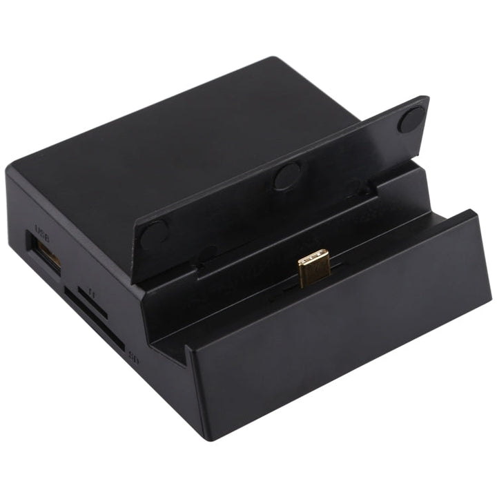 Lisslune | V105 USB-C / Type-C to USB 2.0 x 3 + USB-C / Type-C + HDMI + Audio port + SD / TF card reader multifunctional phone stand HUB docking station