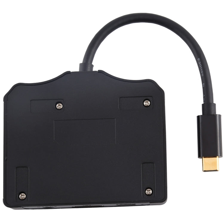 Lisslune | V178B USB-C / Type-C to USB 3.0 x 3 + USB-C / Type-C + HDMI + Audio port + SD / TF card reader Multi-Function HUB Adapter