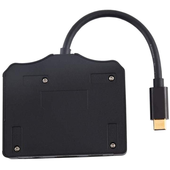 Lisslune | V178B USB-C / Type-C to USB 3.0 x 3 + USB-C / Type-C + HDMI + Audio port + SD / TF card reader Multi-Function HUB Adapter
