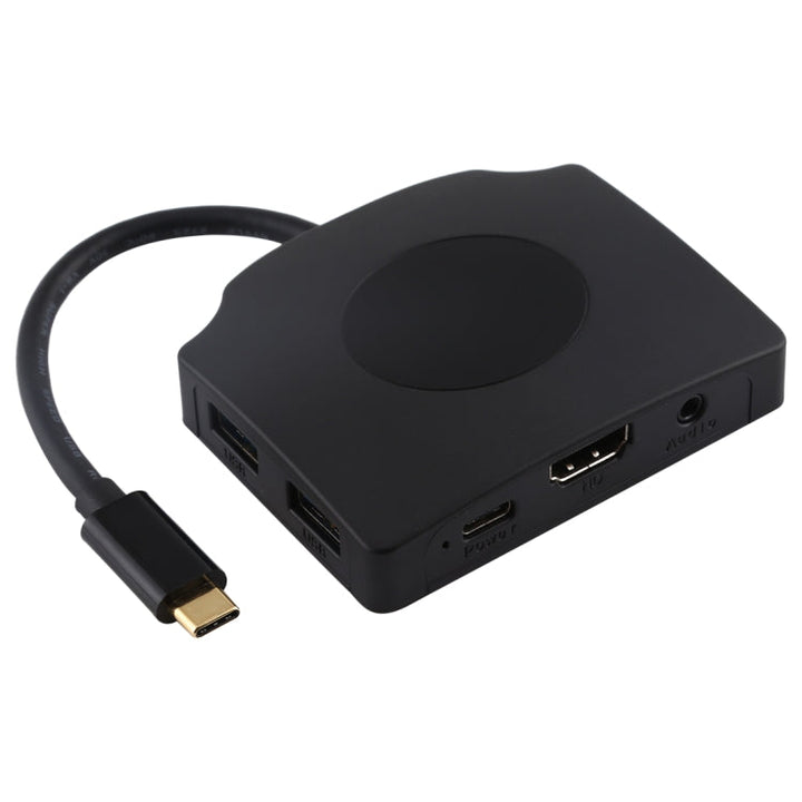 Lisslune | V178A USB-C / Type-C to USB 3.0 x 3 + USB-C / Type-C + HDMI + Audio port + SD / TF card reader multifunctional hub adapter