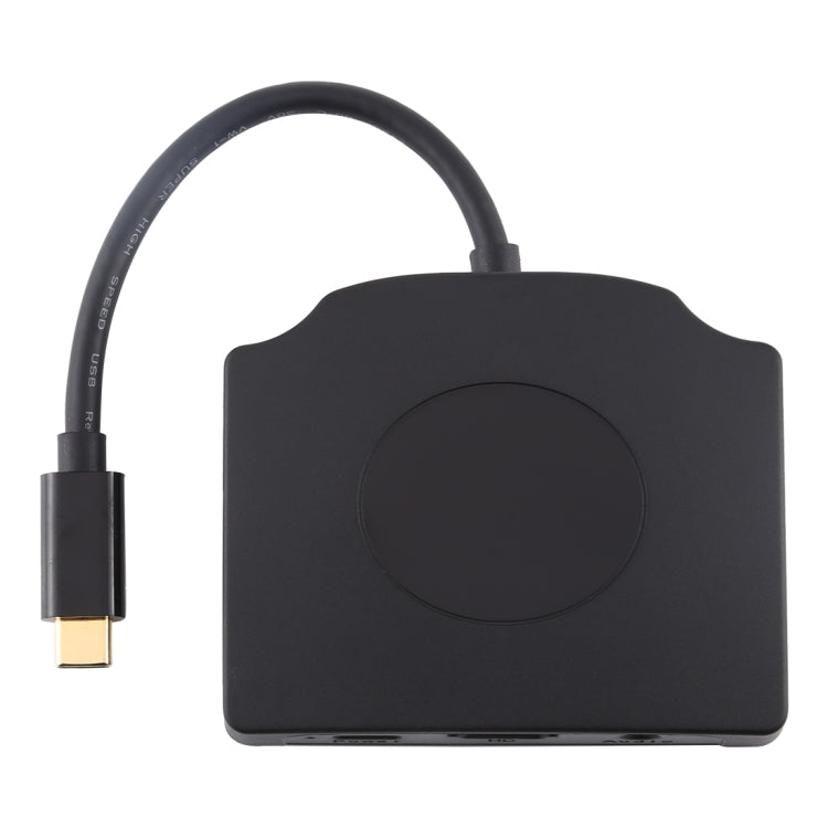 Lisslune | V178A USB-C / Type-C to USB 3.0 x 3 + USB-C / Type-C + HDMI + Audio port + SD / TF card reader multifunctional hub adapter