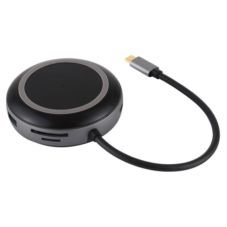 Lisslune | USB-C / Type-C to USB 3.0 x 3 + USB-C / Type-C + HDMI + RJ45 + SD / TF Card Reader Multifunction HUB Adapter