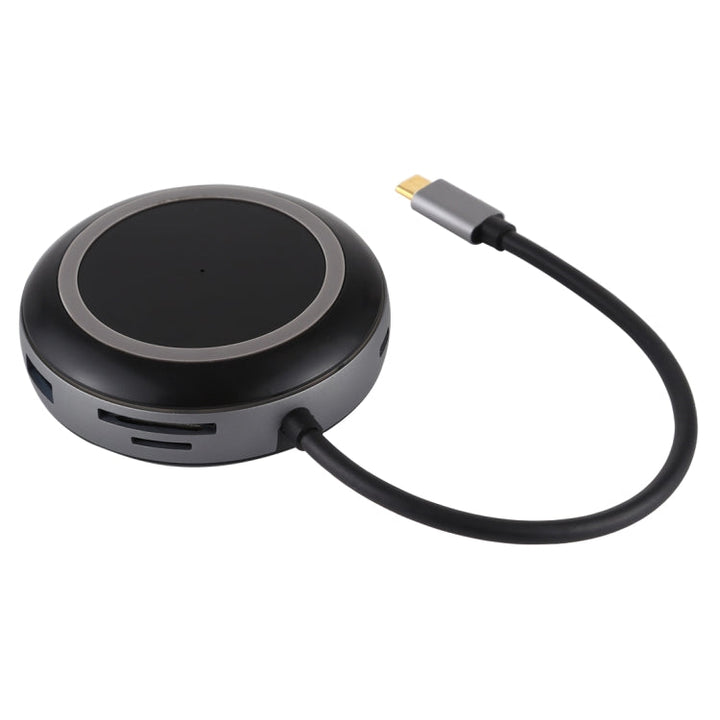 Lisslune | USB-C / Type-C to USB 3.0 x 3 + USB-C / Type-C + HDMI + RJ45 + SD / TF Card Reader Multifunction HUB Adapter