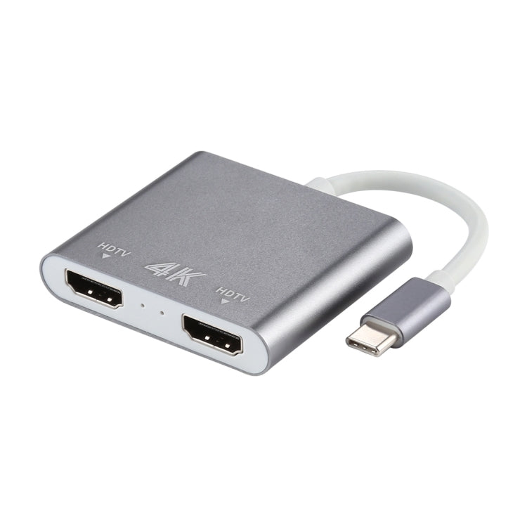 Lisslune | 4K Ultra HD Dual HDMI Interface Output to USB-C / Type-C Adapter