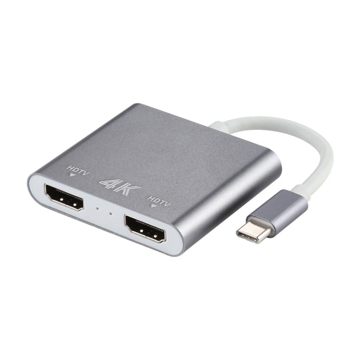 Lisslune | 4K Ultra HD Dual HDMI Interface Output to USB-C / Type-C Adapter