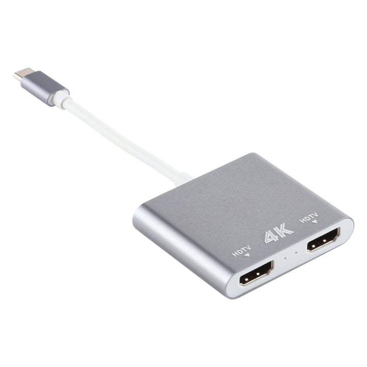 Lisslune | 4K Ultra HD Dual HDMI Interface Output to USB-C / Type-C Adapter