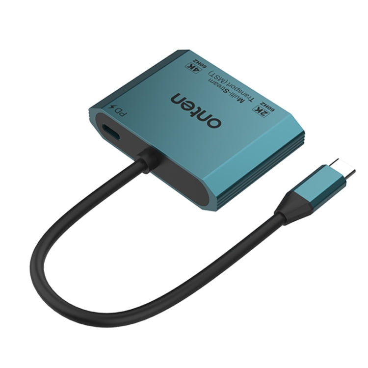 Lisslune | Onten M205 3 in 1 Type-C to HDMI+VGA+PD Fast Charging Video Converter (Green)