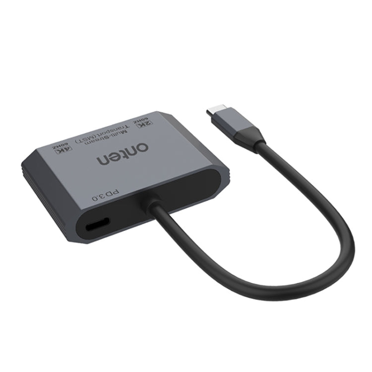 Lisslune | Onten M205 3 in 1 Type-C to HDMI+VGA+PD Fast Charge Video Converter (Gray)