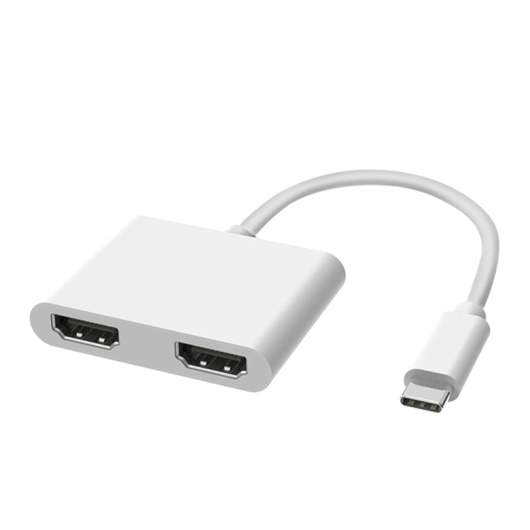 Lisslune | 2 in 1 Multifunction USB-C / Type-C to Dual HDMI HUB Docking Station (White)