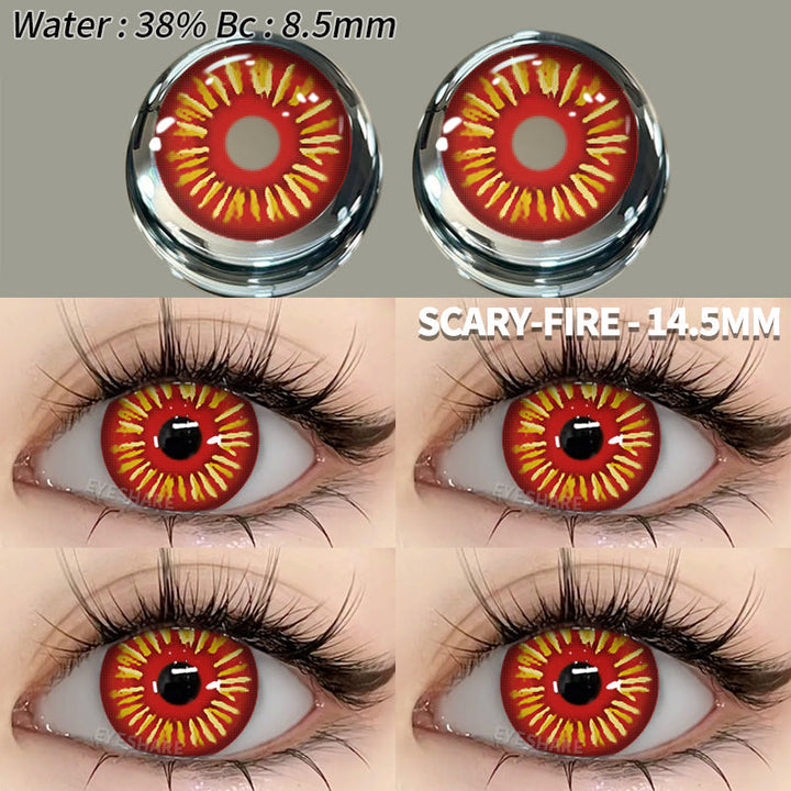 Rynx Cosplay Frightening Fire 14.5mm 1 Pair | 1 Year