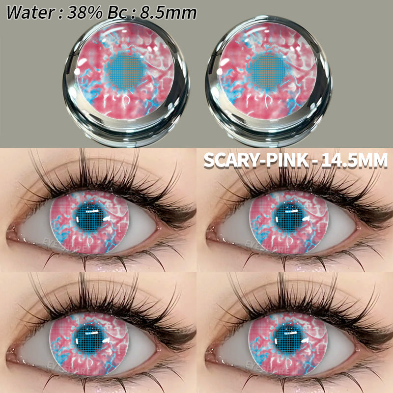 Rynx Cosplay Scary Pink 14.5mm 1 Pair | 1 Year