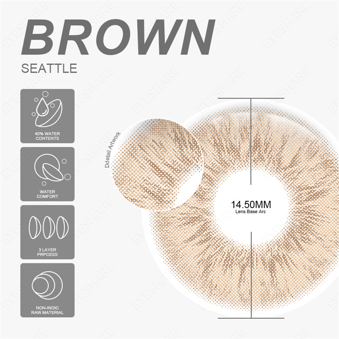 Rynx Seattle Brown 14.5mm 1 Pair | 1 Year