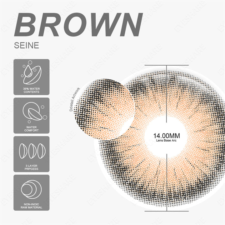 Rynx Seine Brown 14.0 mm 1 Pair | 1 Year