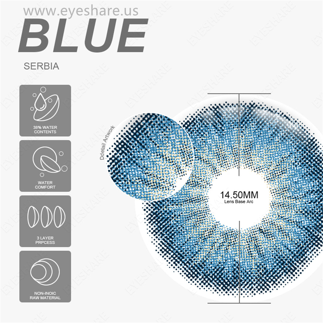 Rynx Serbia Blue 14.5mm 1 Pair | 1 Year