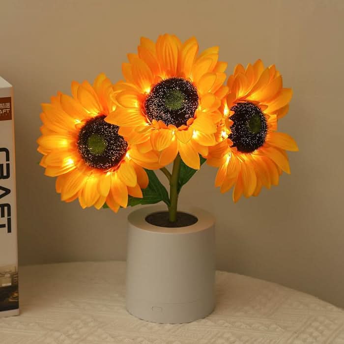 Lisslune | Shimmering Sunflower LED Table Lamp