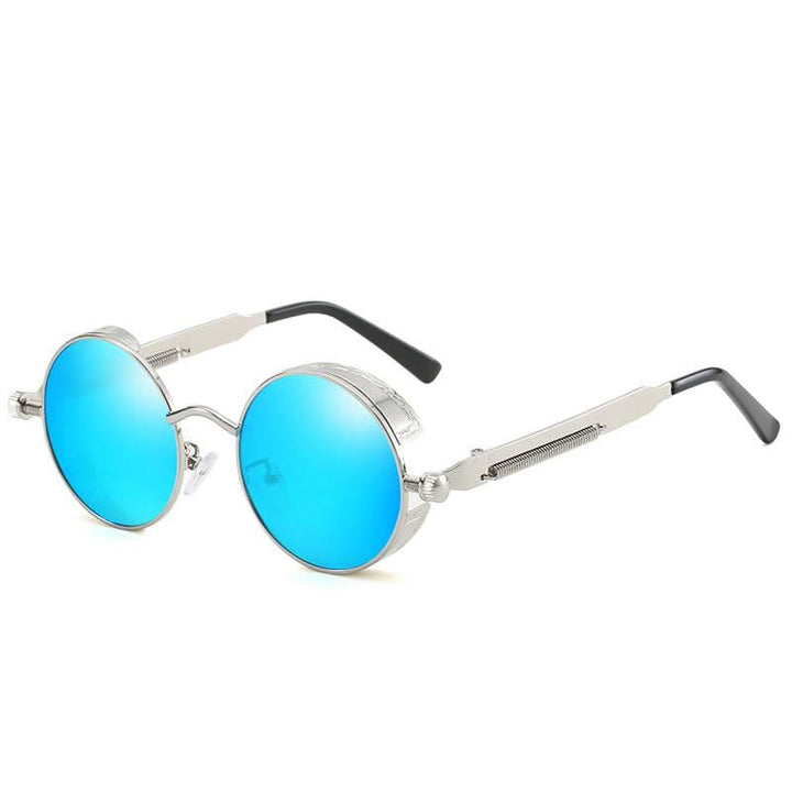 Lisslune | Vintage Round Steampunk Sunglasses Polarized UV400