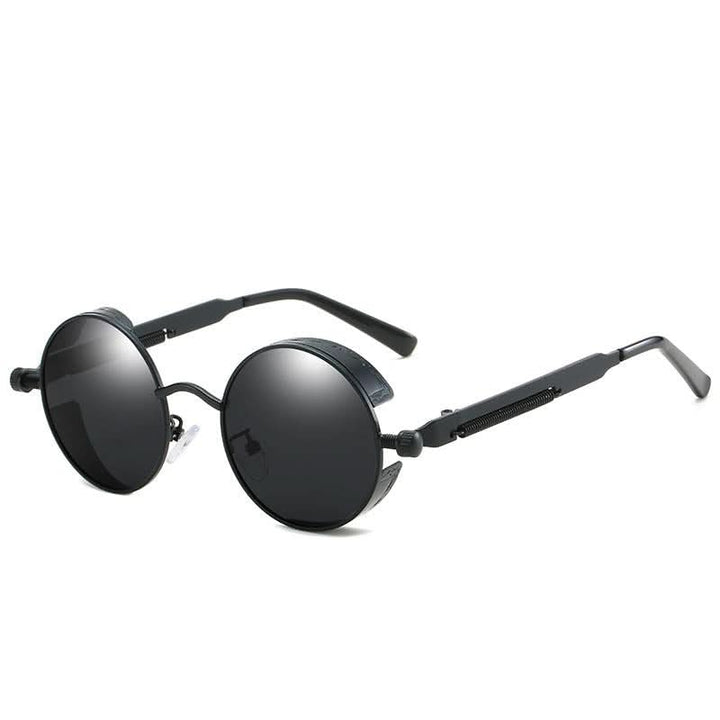 Lisslune | Vintage Round Steampunk Sunglasses Polarized UV400