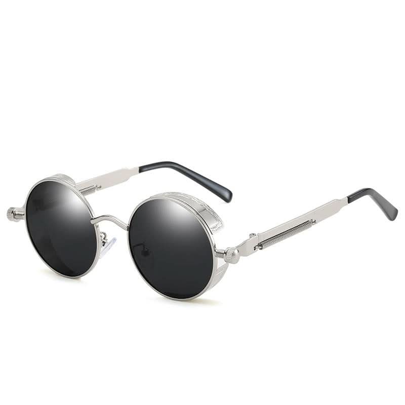 Lisslune | Vintage Round Steampunk Sunglasses Polarized UV400