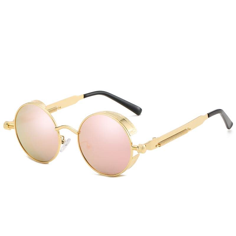 Lisslune | Vintage Round Steampunk Sunglasses Polarized UV400